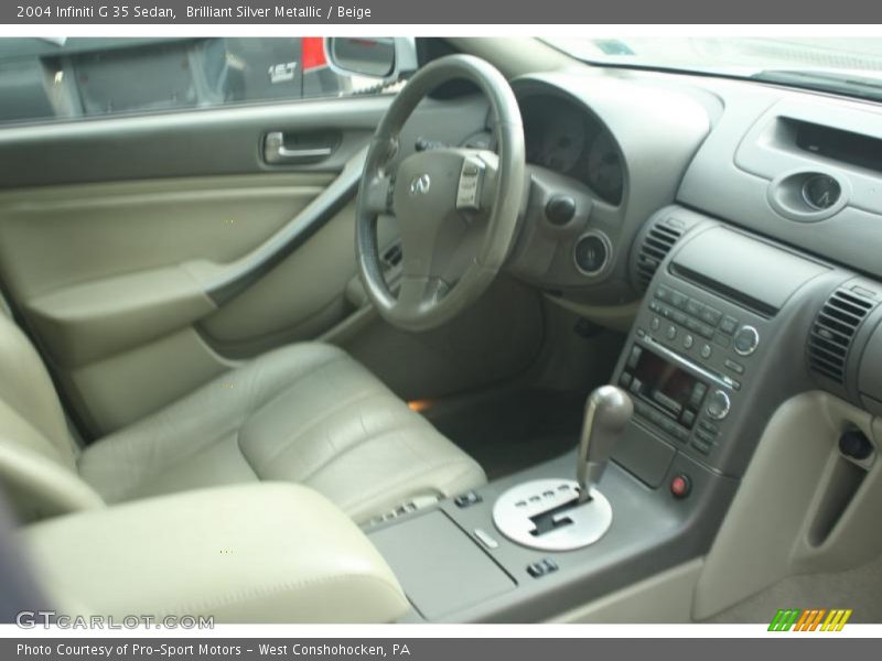 Brilliant Silver Metallic / Beige 2004 Infiniti G 35 Sedan
