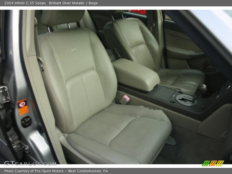Brilliant Silver Metallic / Beige 2004 Infiniti G 35 Sedan