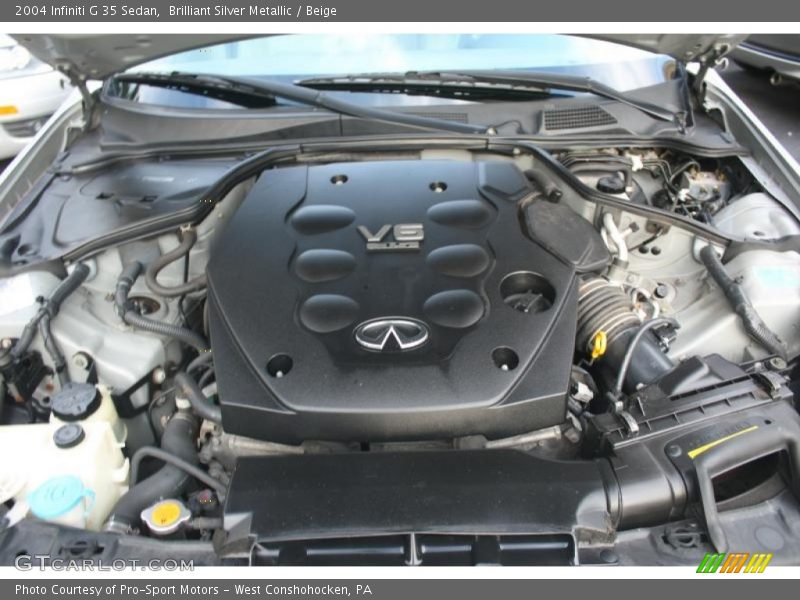 Brilliant Silver Metallic / Beige 2004 Infiniti G 35 Sedan