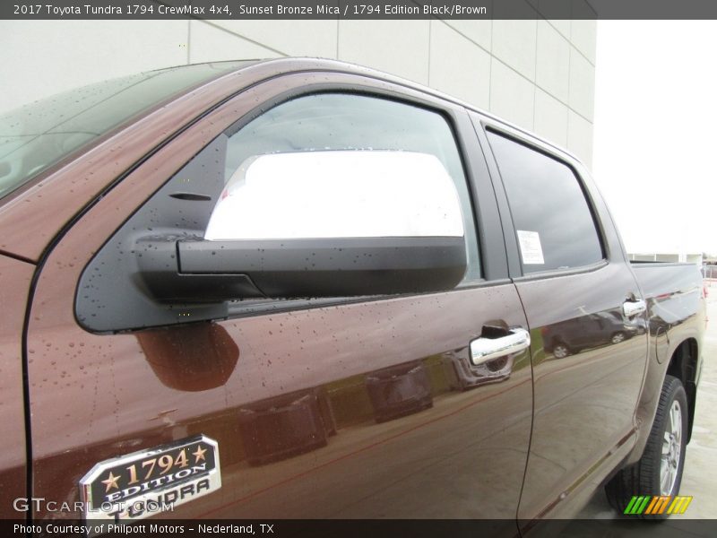 Sunset Bronze Mica / 1794 Edition Black/Brown 2017 Toyota Tundra 1794 CrewMax 4x4