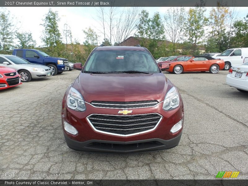 Siren Red Tintcoat / Jet Black 2017 Chevrolet Equinox LT