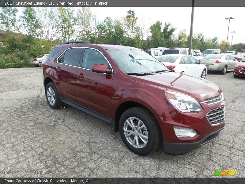 Siren Red Tintcoat / Jet Black 2017 Chevrolet Equinox LT