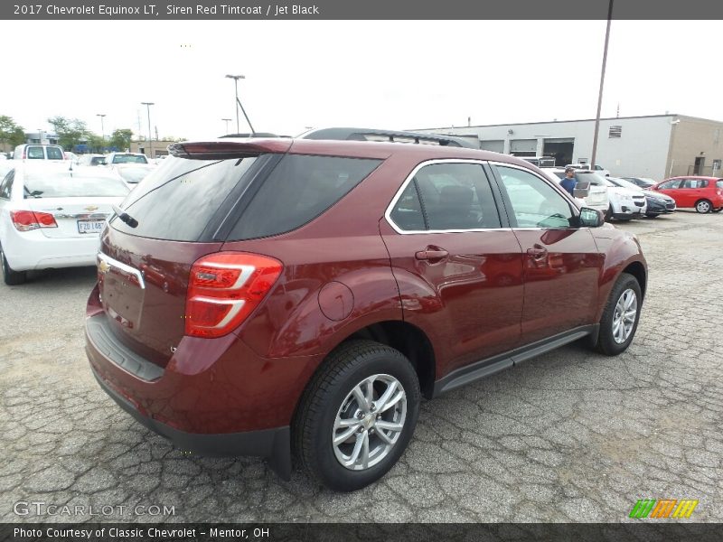Siren Red Tintcoat / Jet Black 2017 Chevrolet Equinox LT