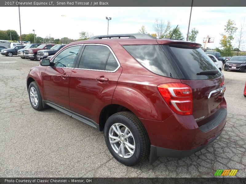 Siren Red Tintcoat / Jet Black 2017 Chevrolet Equinox LT