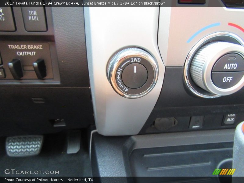 Controls of 2017 Tundra 1794 CrewMax 4x4