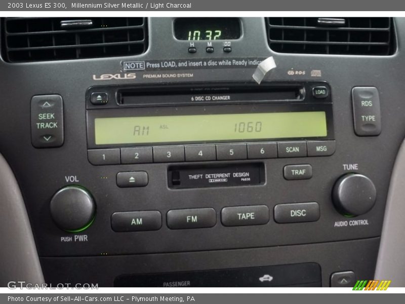 Millennium Silver Metallic / Light Charcoal 2003 Lexus ES 300