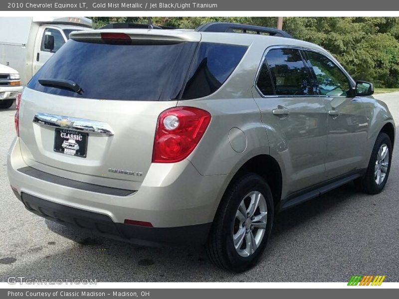 Gold Mist Metallic / Jet Black/Light Titanium 2010 Chevrolet Equinox LT