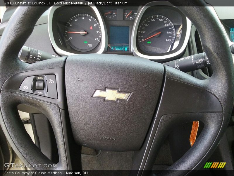 Gold Mist Metallic / Jet Black/Light Titanium 2010 Chevrolet Equinox LT