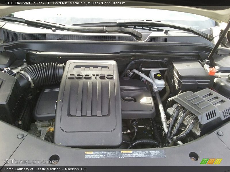 Gold Mist Metallic / Jet Black/Light Titanium 2010 Chevrolet Equinox LT