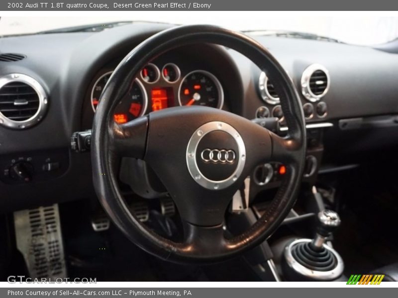 Desert Green Pearl Effect / Ebony 2002 Audi TT 1.8T quattro Coupe