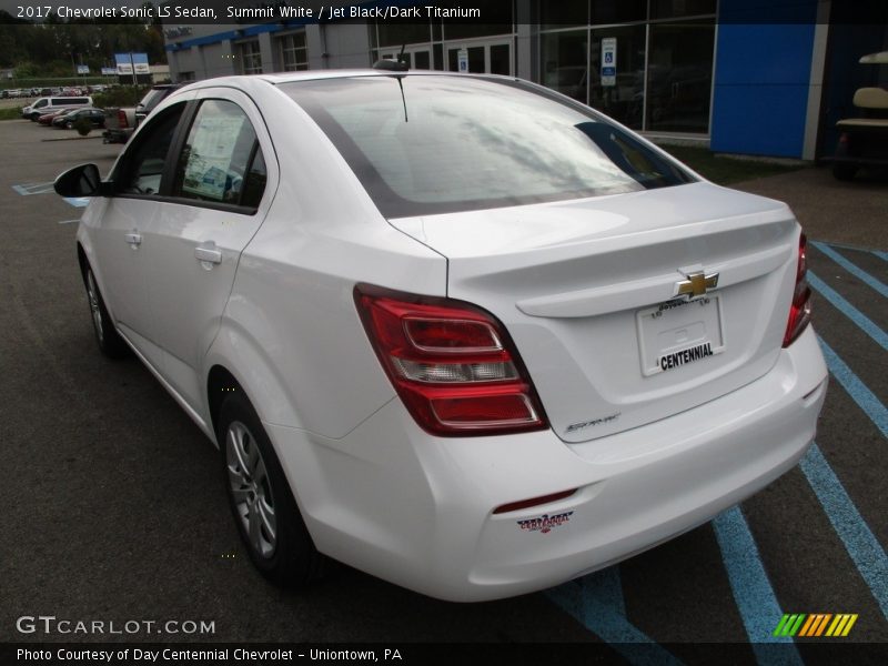 Summit White / Jet Black/Dark Titanium 2017 Chevrolet Sonic LS Sedan