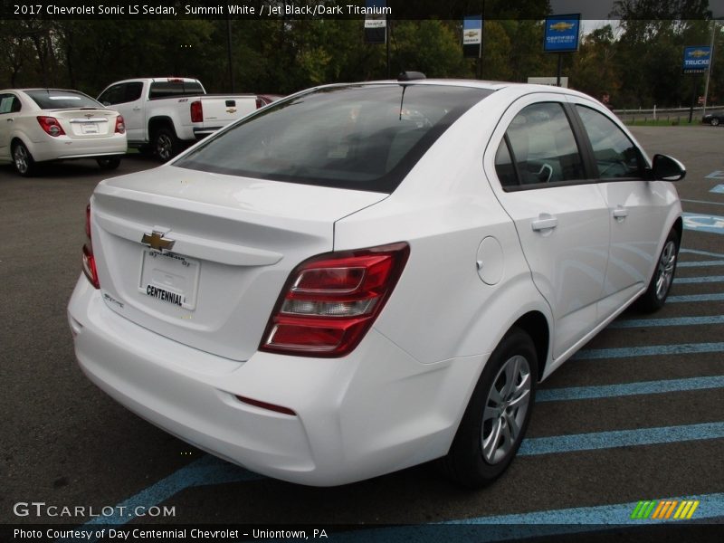 Summit White / Jet Black/Dark Titanium 2017 Chevrolet Sonic LS Sedan