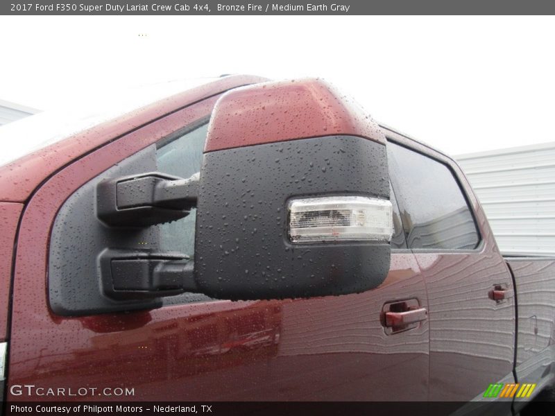 Bronze Fire / Medium Earth Gray 2017 Ford F350 Super Duty Lariat Crew Cab 4x4
