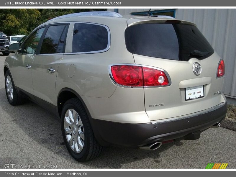 Gold Mist Metallic / Cashmere/Cocoa 2011 Buick Enclave CXL AWD