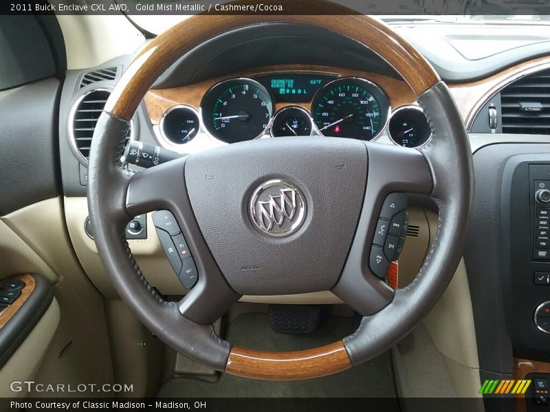 Gold Mist Metallic / Cashmere/Cocoa 2011 Buick Enclave CXL AWD