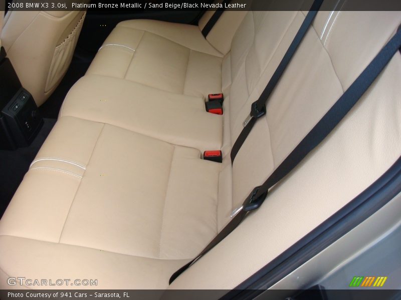 Platinum Bronze Metallic / Sand Beige/Black Nevada Leather 2008 BMW X3 3.0si