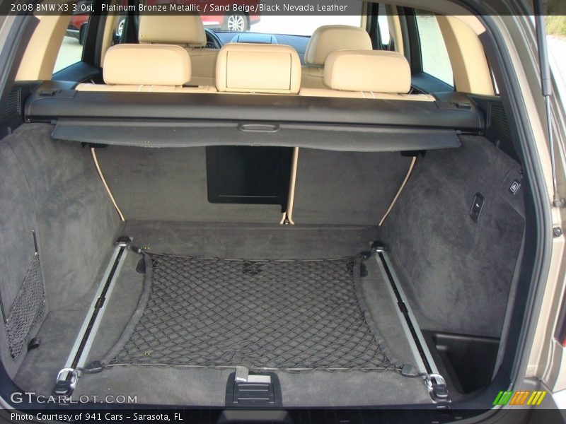 Platinum Bronze Metallic / Sand Beige/Black Nevada Leather 2008 BMW X3 3.0si
