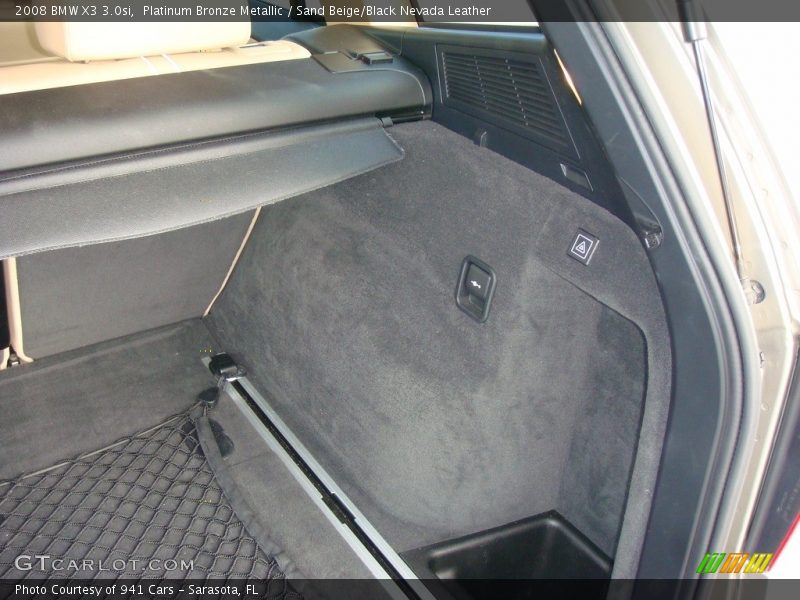 Platinum Bronze Metallic / Sand Beige/Black Nevada Leather 2008 BMW X3 3.0si