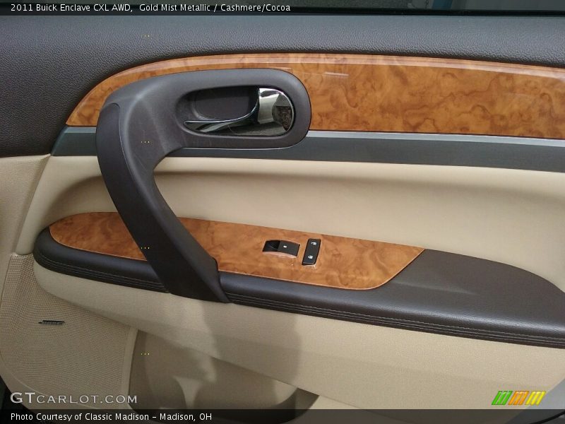 Gold Mist Metallic / Cashmere/Cocoa 2011 Buick Enclave CXL AWD