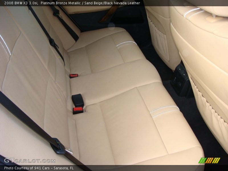 Platinum Bronze Metallic / Sand Beige/Black Nevada Leather 2008 BMW X3 3.0si