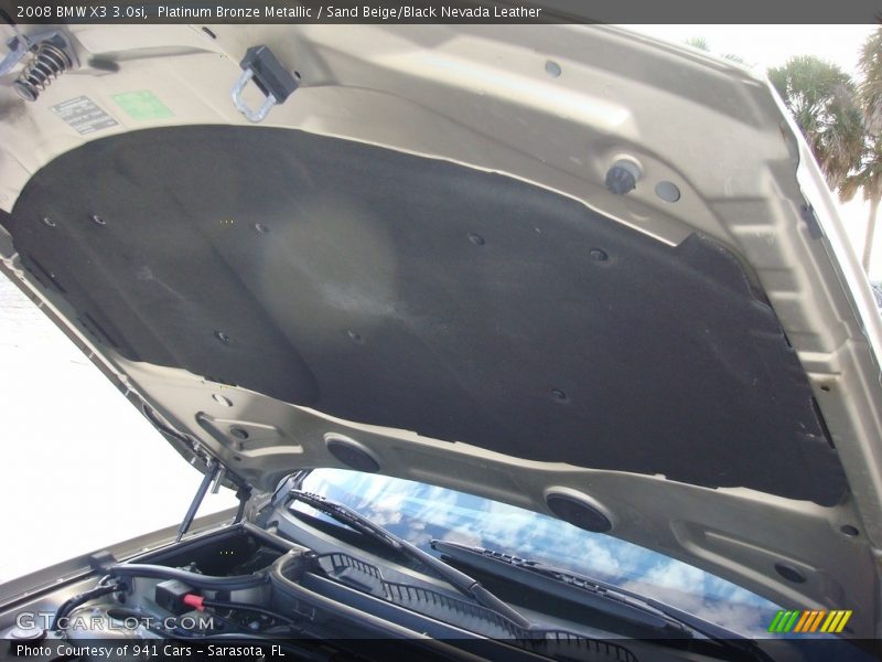 Platinum Bronze Metallic / Sand Beige/Black Nevada Leather 2008 BMW X3 3.0si