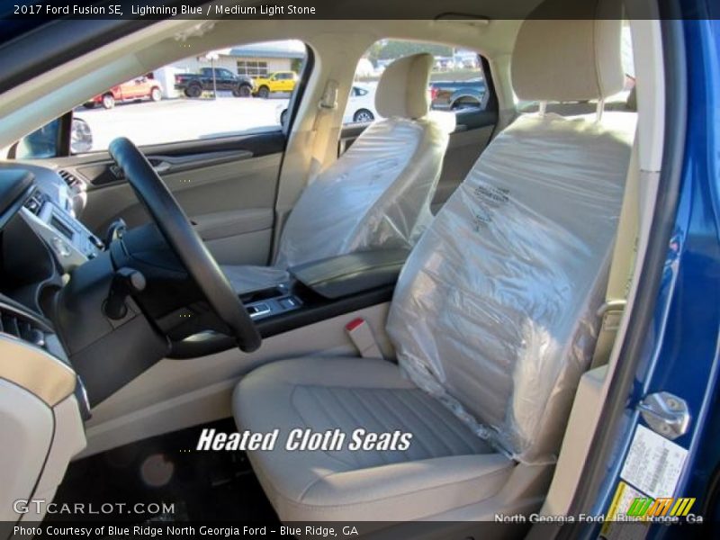 Lightning Blue / Medium Light Stone 2017 Ford Fusion SE