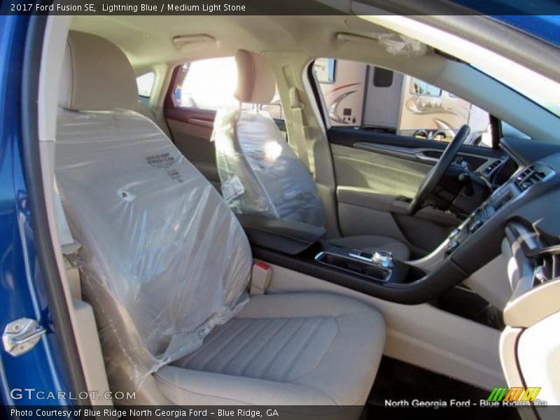 Lightning Blue / Medium Light Stone 2017 Ford Fusion SE