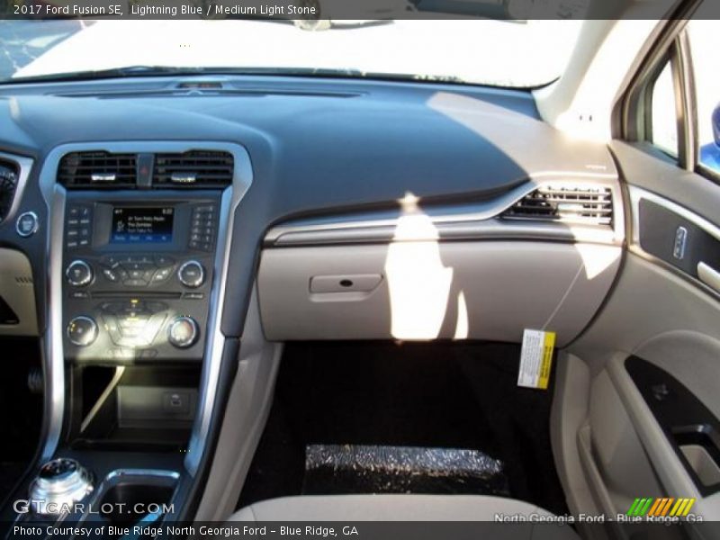 Lightning Blue / Medium Light Stone 2017 Ford Fusion SE