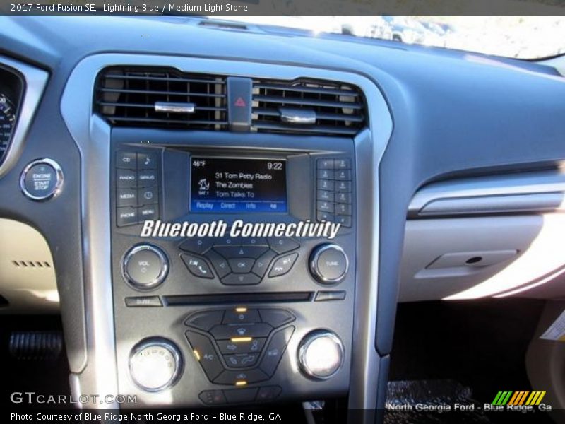 Lightning Blue / Medium Light Stone 2017 Ford Fusion SE