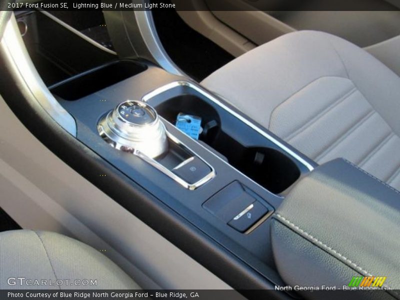 Lightning Blue / Medium Light Stone 2017 Ford Fusion SE