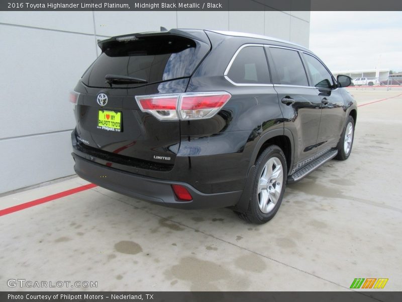 Midnight Black Metallic / Black 2016 Toyota Highlander Limited Platinum
