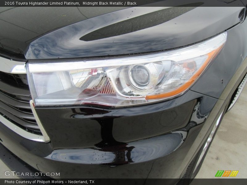 Midnight Black Metallic / Black 2016 Toyota Highlander Limited Platinum