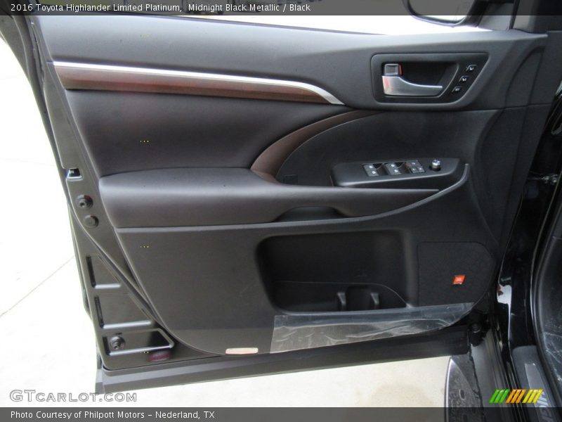 Midnight Black Metallic / Black 2016 Toyota Highlander Limited Platinum