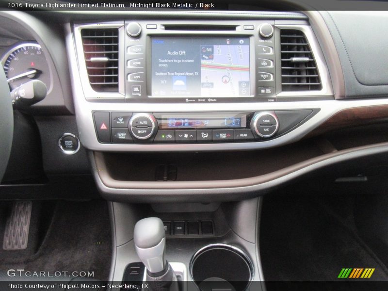 Midnight Black Metallic / Black 2016 Toyota Highlander Limited Platinum