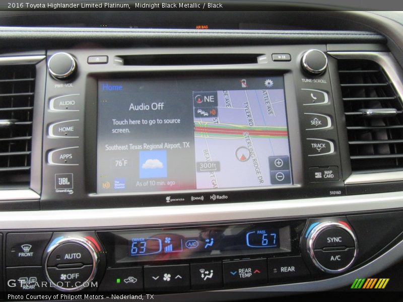 Midnight Black Metallic / Black 2016 Toyota Highlander Limited Platinum