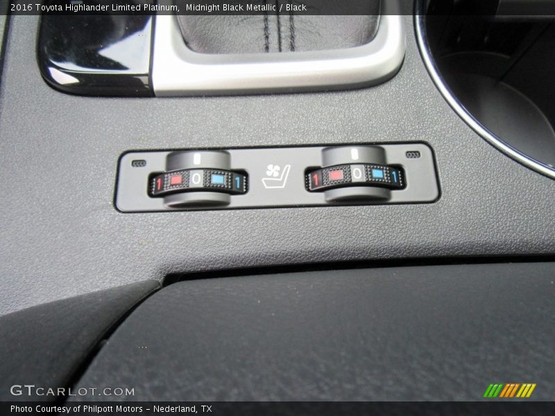 Midnight Black Metallic / Black 2016 Toyota Highlander Limited Platinum
