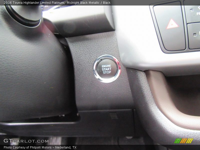 Midnight Black Metallic / Black 2016 Toyota Highlander Limited Platinum