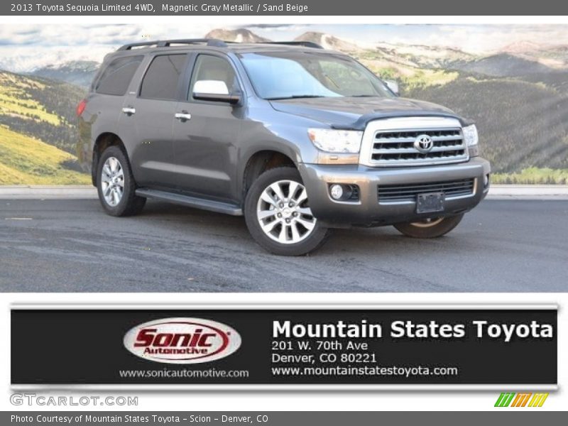 Magnetic Gray Metallic / Sand Beige 2013 Toyota Sequoia Limited 4WD