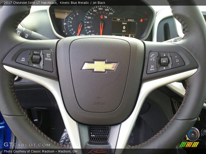 Kinetic Blue Metallic / Jet Black 2017 Chevrolet Sonic LT Hatchback