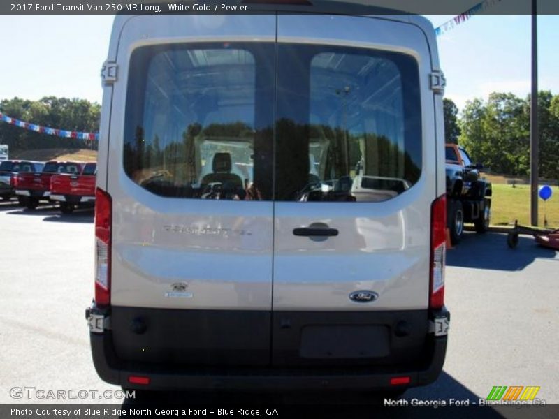 White Gold / Pewter 2017 Ford Transit Van 250 MR Long