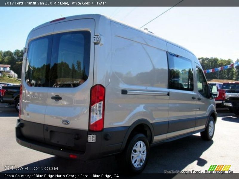 White Gold / Pewter 2017 Ford Transit Van 250 MR Long