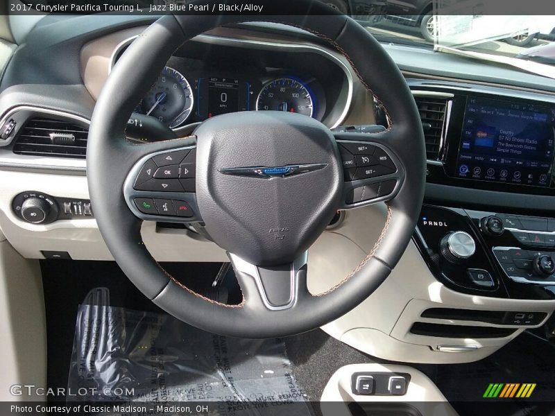 Jazz Blue Pearl / Black/Alloy 2017 Chrysler Pacifica Touring L