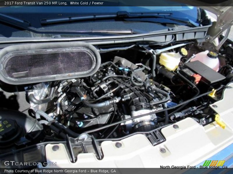 White Gold / Pewter 2017 Ford Transit Van 250 MR Long
