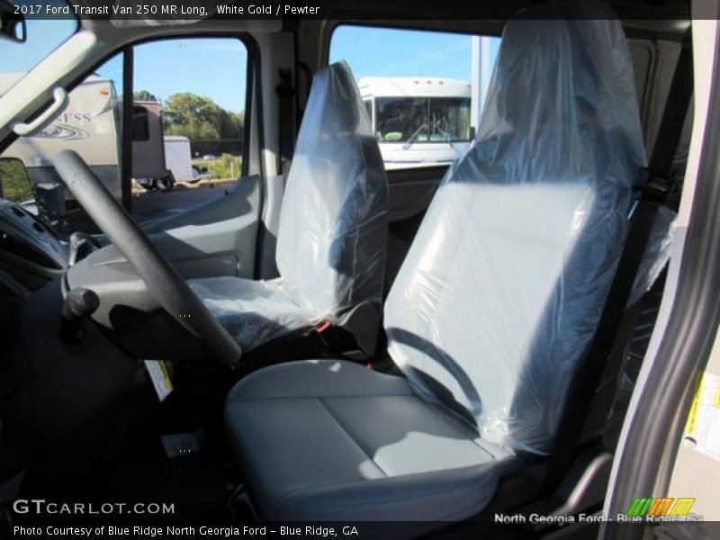 White Gold / Pewter 2017 Ford Transit Van 250 MR Long