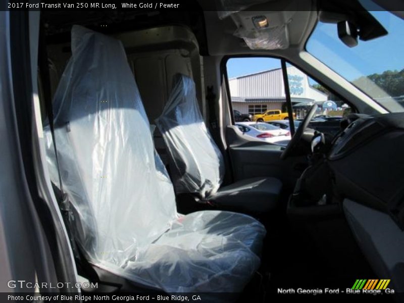 White Gold / Pewter 2017 Ford Transit Van 250 MR Long