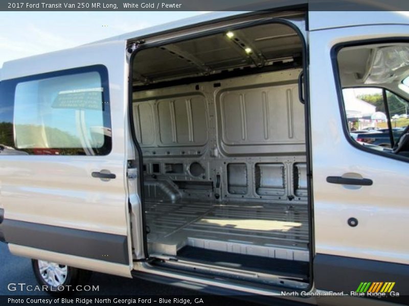 White Gold / Pewter 2017 Ford Transit Van 250 MR Long
