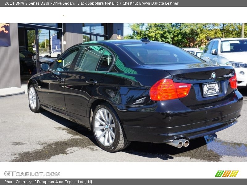 Black Sapphire Metallic / Chestnut Brown Dakota Leather 2011 BMW 3 Series 328i xDrive Sedan
