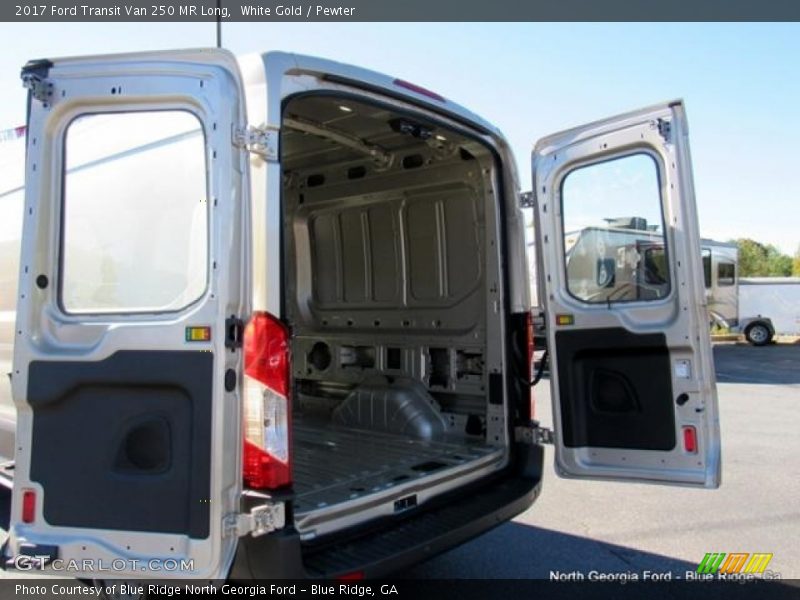 White Gold / Pewter 2017 Ford Transit Van 250 MR Long