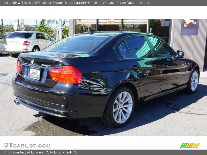 Black Sapphire Metallic / Chestnut Brown Dakota Leather 2011 BMW 3 Series 328i xDrive Sedan