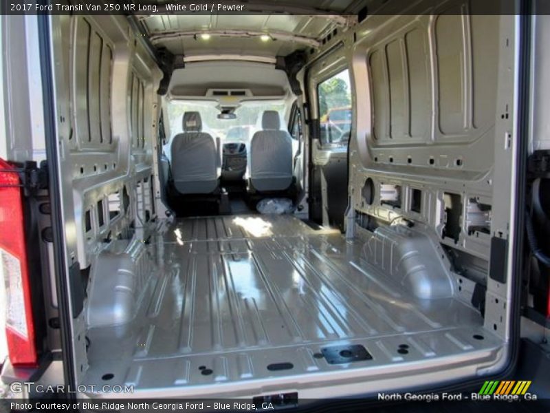 White Gold / Pewter 2017 Ford Transit Van 250 MR Long